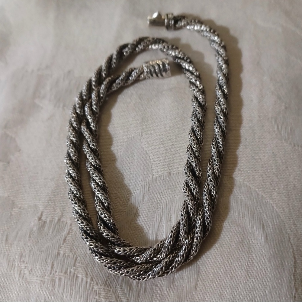 John Hardy Palu Macan Twisted Necklace, Sterling Silver